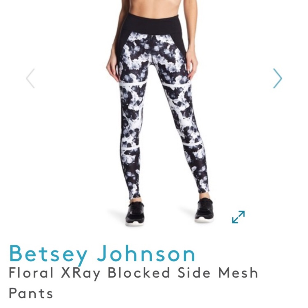 Betsey Johnson Floral Workout Pants